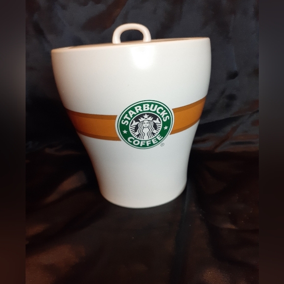 BIG Starbucks Baby! Big Cookie, Biscotti, Coffee Counter Retired Amber Jar W/Lid - Picture 7 of 11